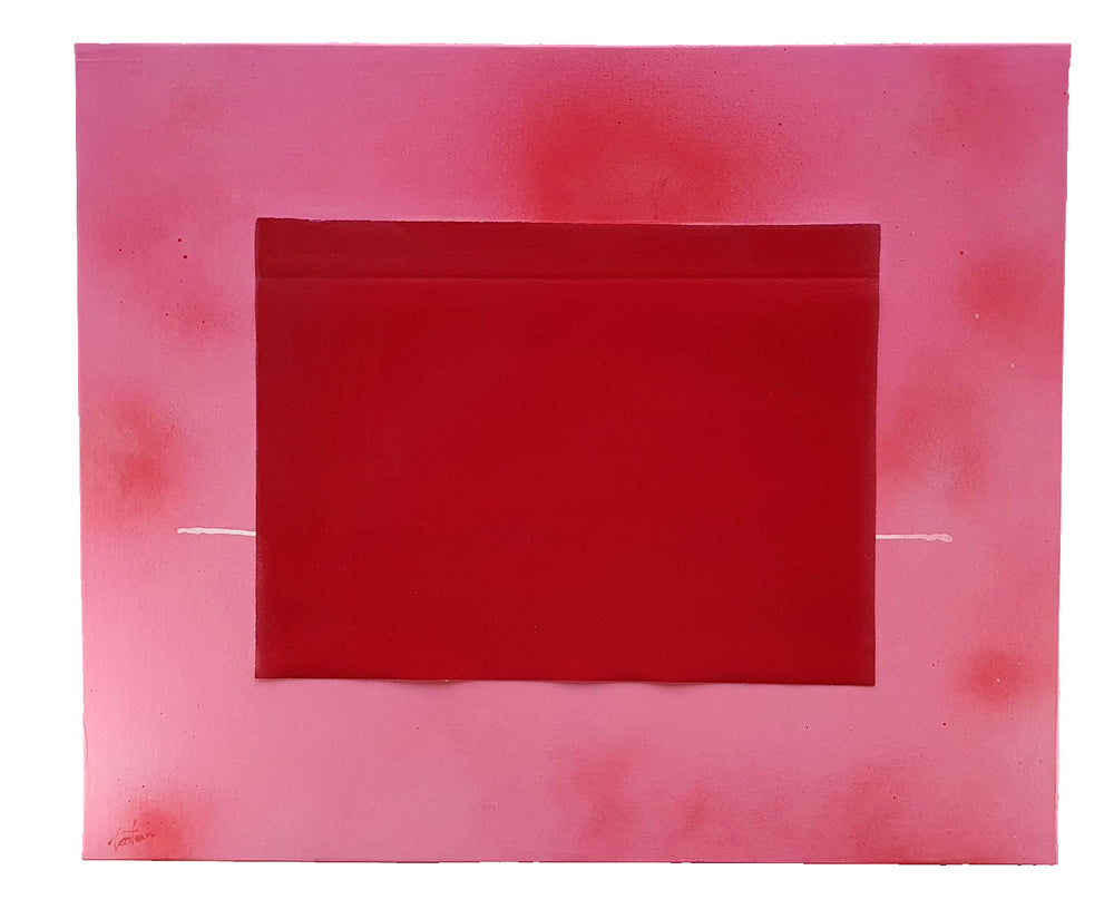 Désir - Peinture acrylique sur toile de lin - 55x46 cm - 220406