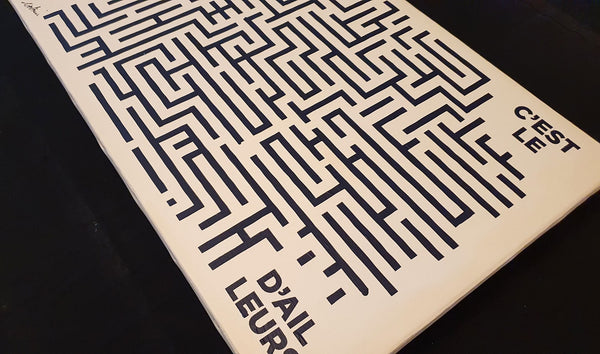 Ici c'est le là-bas d'ailleurs - Peinture acrylique sur toile de lin - 61x38 cm - 230608