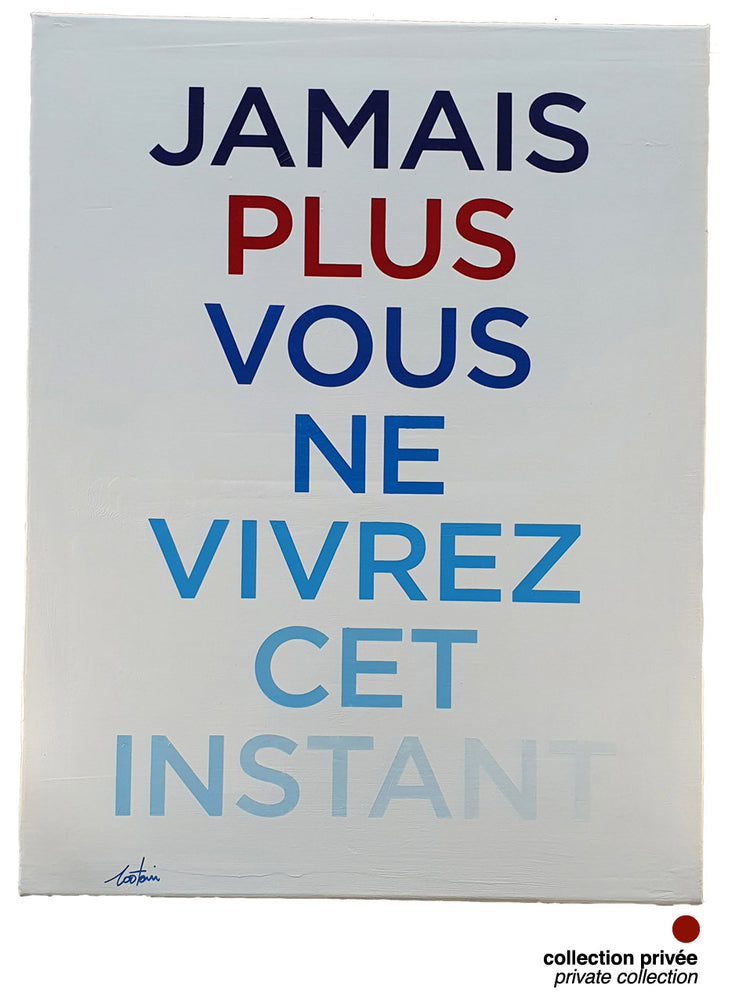 Jamais plus - Peinture acrylique sur toile coton - 50x65 cm - 220228