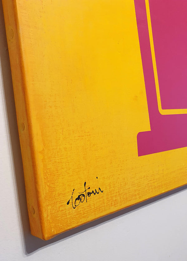 Rêves - Peinture acrylique sur toile de lin - 50x61 cm - 230517