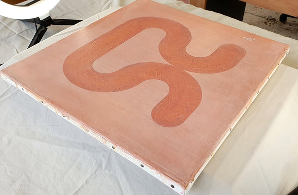 Un nu - Peinture acrylique sur toile coton - 40x40 cm - 211130