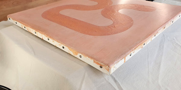 Un nu - Peinture acrylique sur toile coton - 40x40 cm - 211130