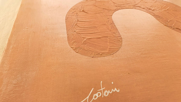 Un nu - Peinture acrylique sur toile coton - 40x40 cm - 211130