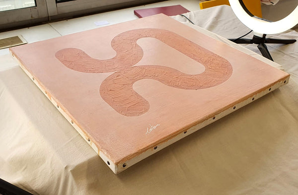 Un nu - Peinture acrylique sur toile coton - 40x40 cm - 211130