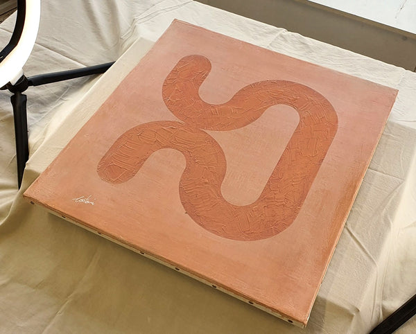 Un nu - Peinture acrylique sur toile coton - 40x40 cm - 211130