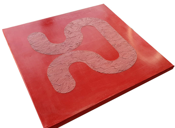 Un nu - Peinture acrylique sur toile de lin - 50x50 cm - 220228