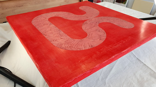 Un nu - Peinture acrylique sur toile de lin - 50x50 cm - 220228