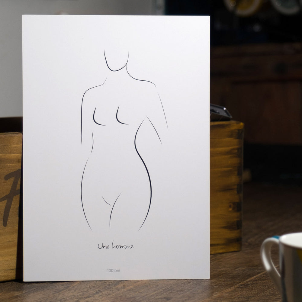 Une homme (affichette)