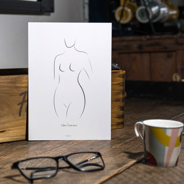 Une homme (affichette)