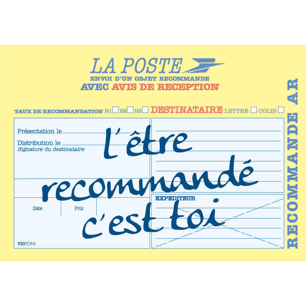 L'être recommandé c'est toi (affichette)