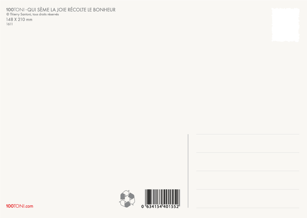 Qui sème la joie récolte le bonheur (affichette)