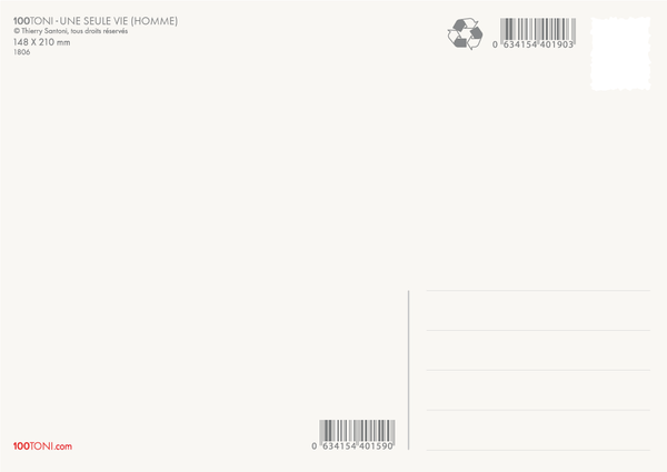 Une seule vie - Homme (affichette)