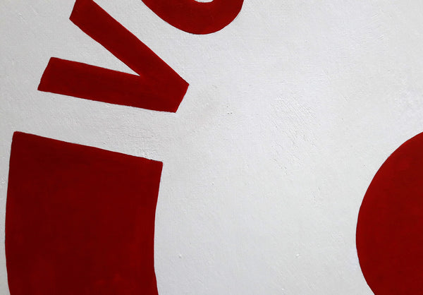 Vous êtes ici vous êtes maintenant - Acrylique sur toile de lin - 120 x 60 cm - 180130