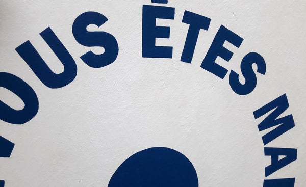 Vous êtes ici vous êtes maintenant - Acrylique sur toile de lin - 120 x 60 cm - 180130