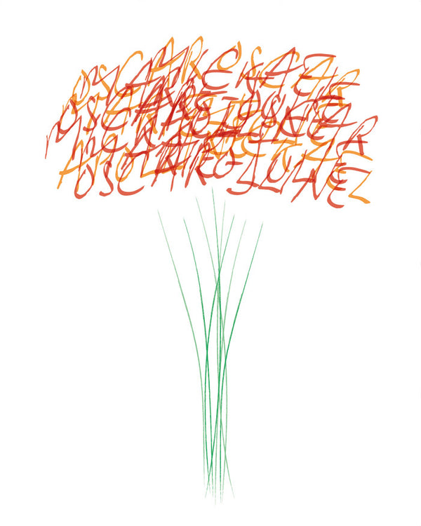 Fleurs d'amour (estampe numérique)